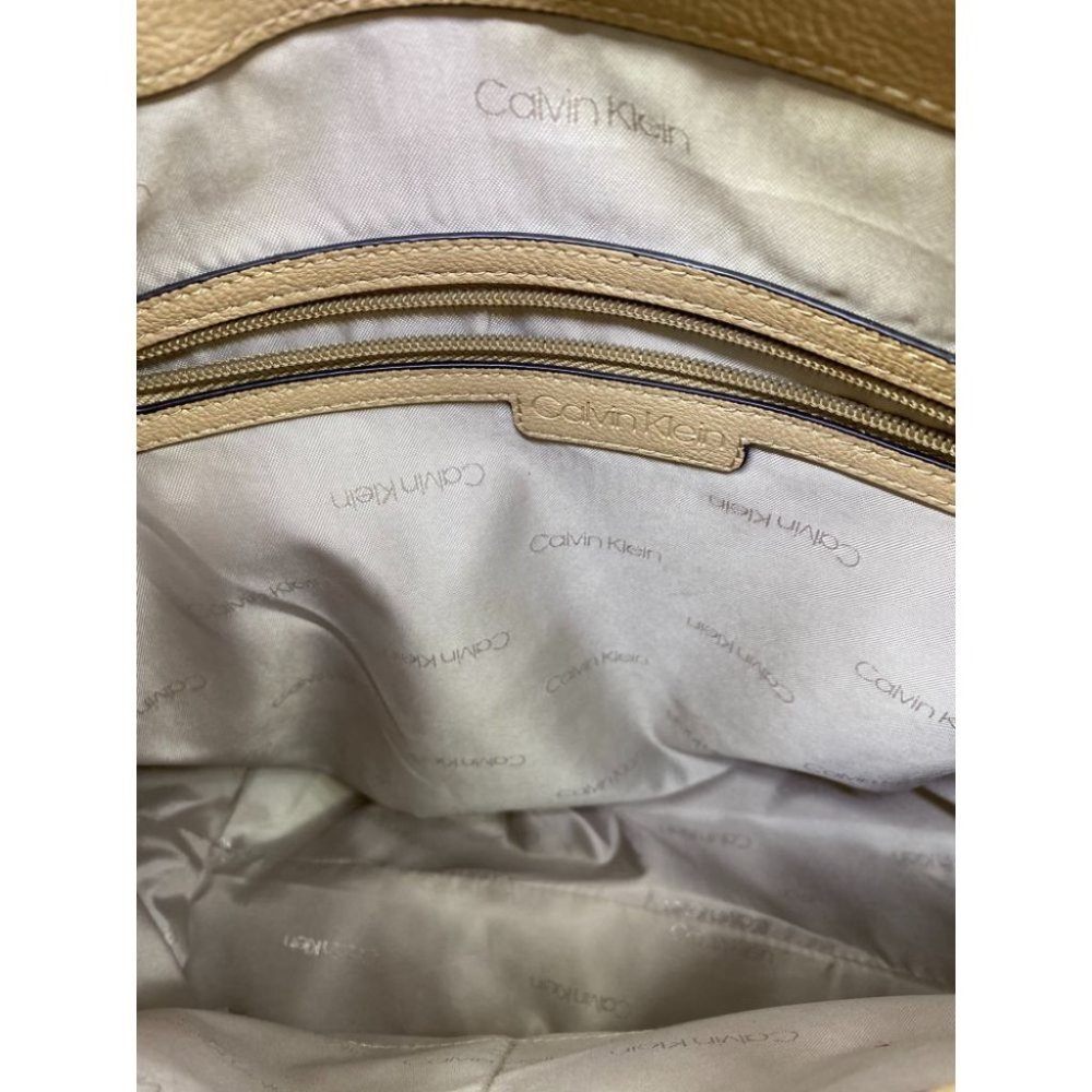 Calvin Klein Tan Large Tote Bag Crossbody Strap - Picture 9 of 12